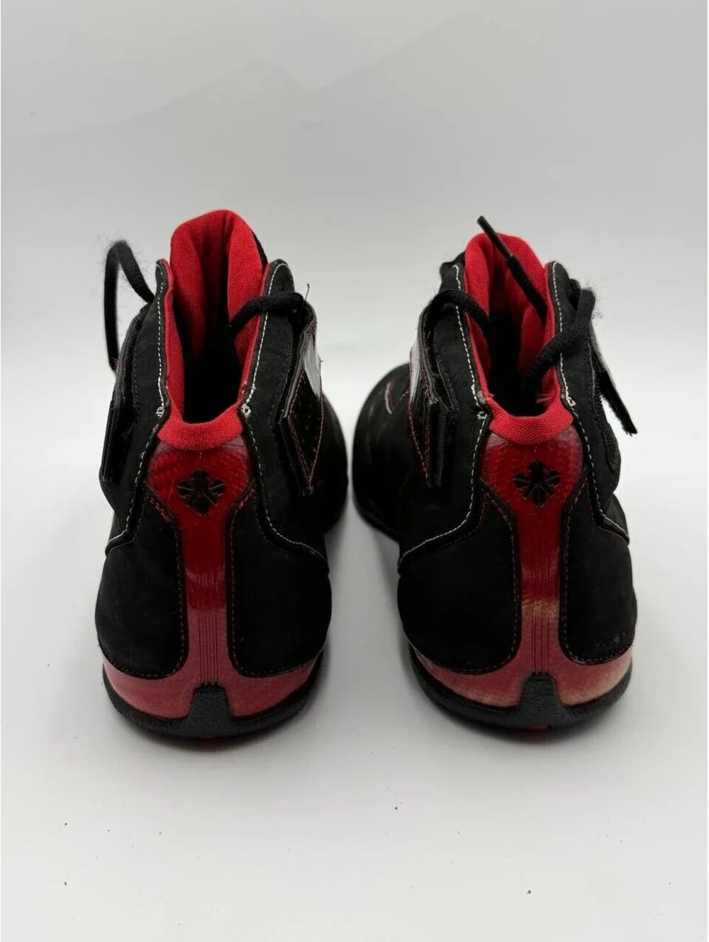 Nike Zoom Uptempo Challenge 316968-061 Black Red Basketball Shoes Men US 11